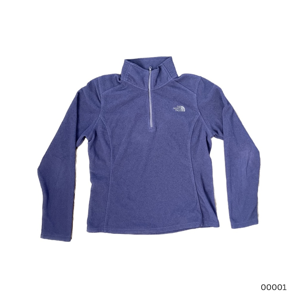 The North Face Quarter Zip Lightweight Fleece (Women's) (M) (Eggplant)